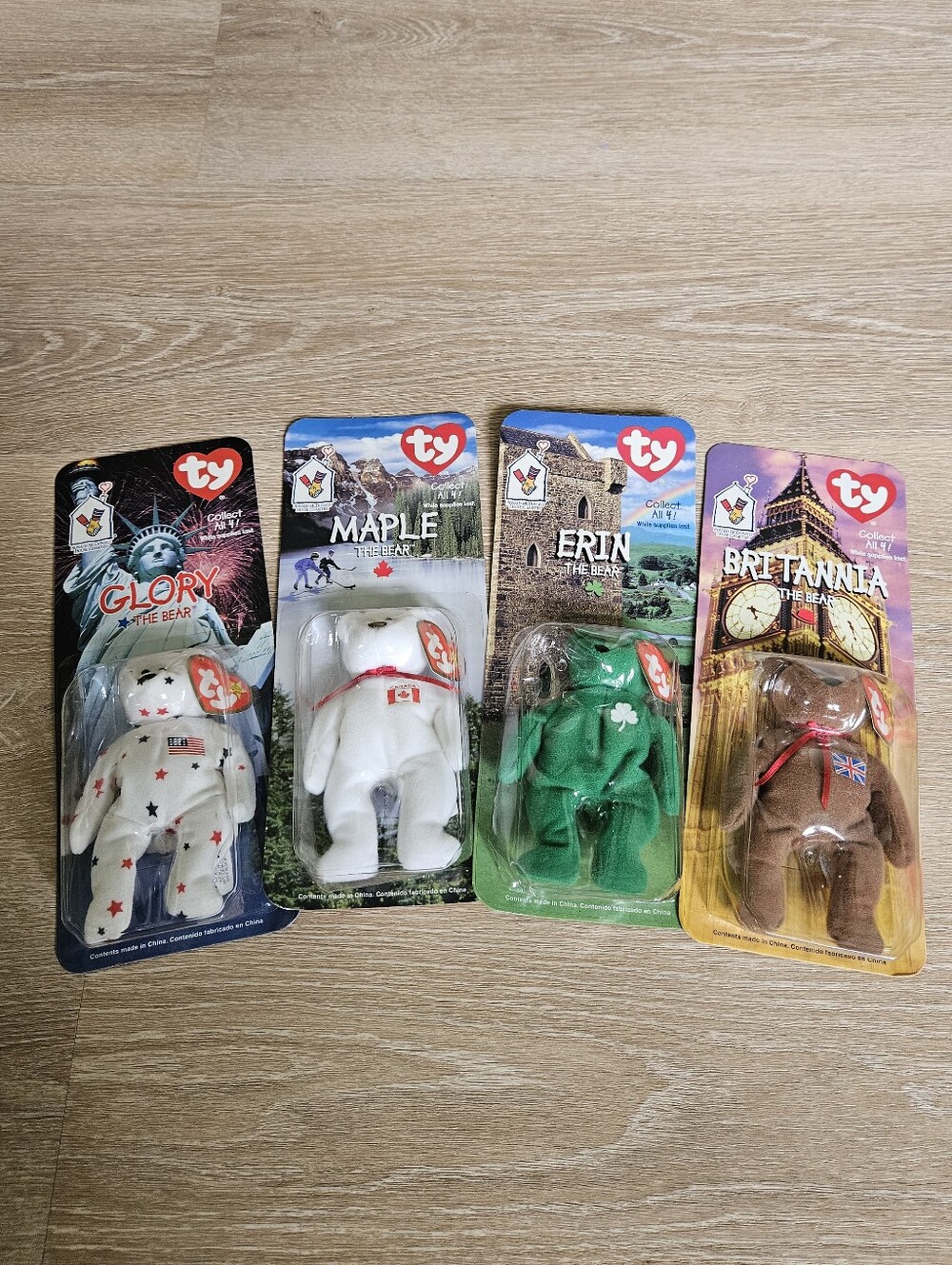 NWT TY Teenie Beanie Baby McDonald's 1999 International Collection